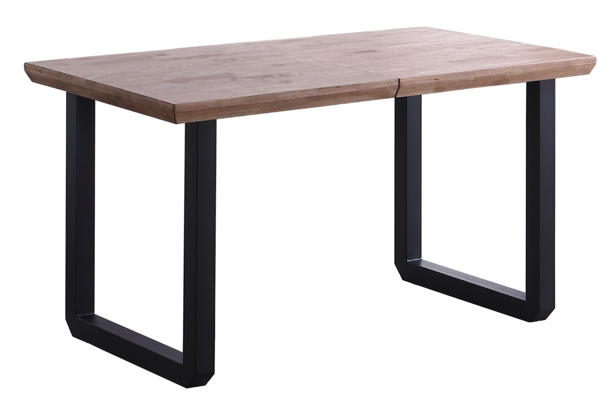 adec_ec1915f34bc5f70667a55a15004fe2d1 MESA COMEDOR EXTENSIBLE ROMA 140 - 180 - 220 x 80 CM ROBLE HONEY / NEGRO. - Imagen 1