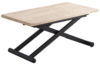 MESA CENTRO ELEVABLE Y EXTENSIBLE NATURAL 110 x 57 CM ROBLE NORDISH / NEGRO.