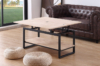 MESA CENTRO ELEVABLE Y EXTENSIBLE STEVE 100 x 45 CM ROBLE NORDISH / NEGRO. - Imagen 4