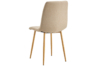 SILLA COMEDOR NAILS TEJIDO BEIGE / OAK. - Imagen 4