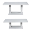 Mesa Exterior Aluminio Blanca Regulable En Alt. +91213+91214 140x82x45/68cm - Imagen 7