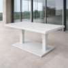 Mesa Exterior Aluminio Blanca Regulable En Alt. +91213+91214 140x82x45/68cm - Imagen 3