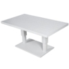 Mesa Exterior Aluminio Blanca Regulable En Alt. +91213+91214 140x82x45/68cm