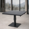 Mesa Ext. Aluminio Antracita Regulable En Altura+91219+91220 101x101x45/68cm - Imagen 3