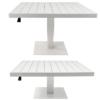 Mesa Exterior Aluminio Blanca Regulable En Alt. +91217+91218 101x101x45/68cm - Imagen 4