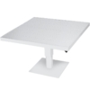 Mesa Exterior Aluminio Blanca Regulable En Alt. +91217+91218 101x101x45/68cm