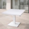 Mesa Exterior Aluminio Blanca Regulable En Alt. +91217+91218 101x101x45/68cm - Imagen 3