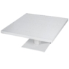 Mesa Exterior Aluminio Blanca Regulable En Alt. +91217+91218 101x101x45/68cm - Imagen 2