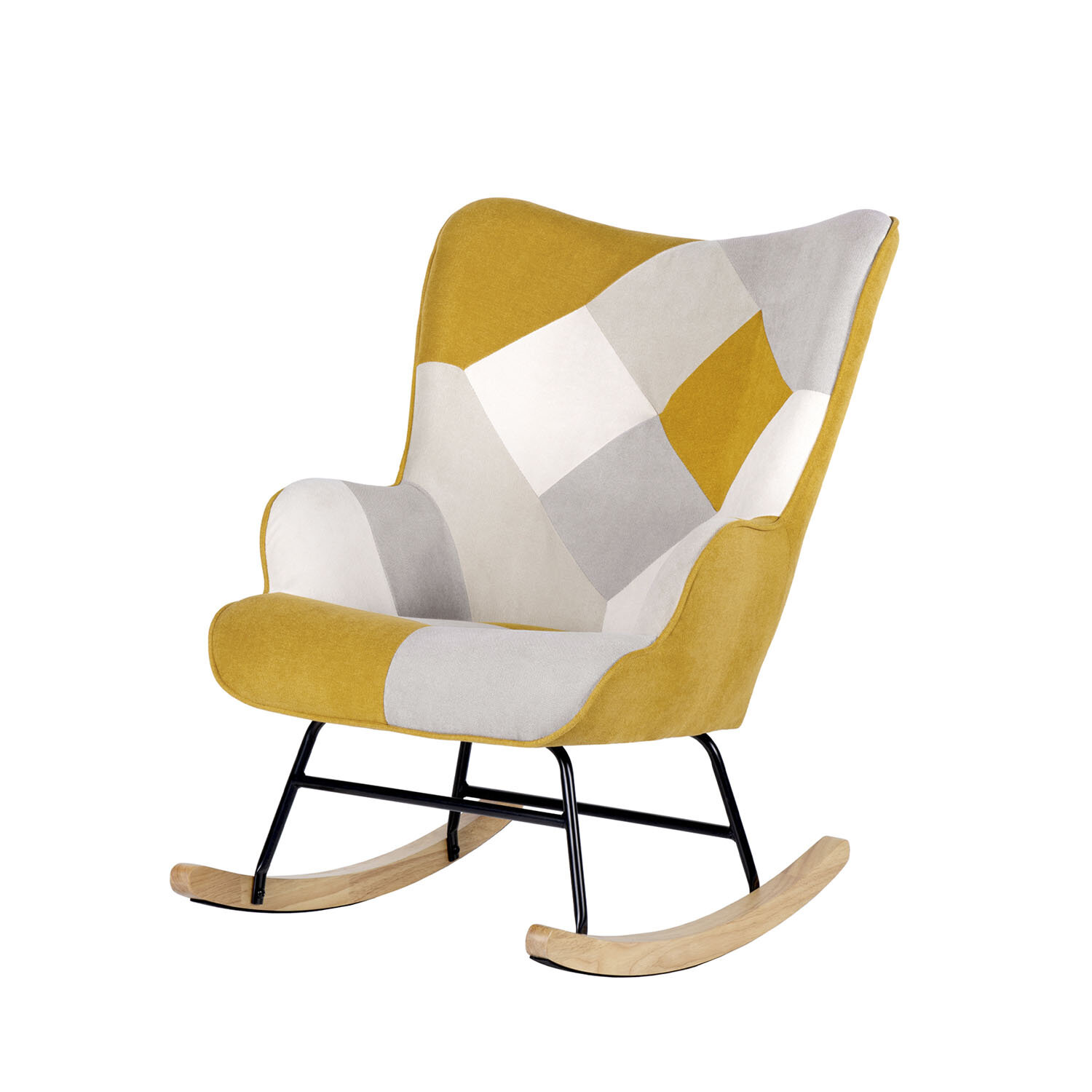 mecedora-denver-mostaza-4 Mecedora DENVER mostaza - Imagen 1