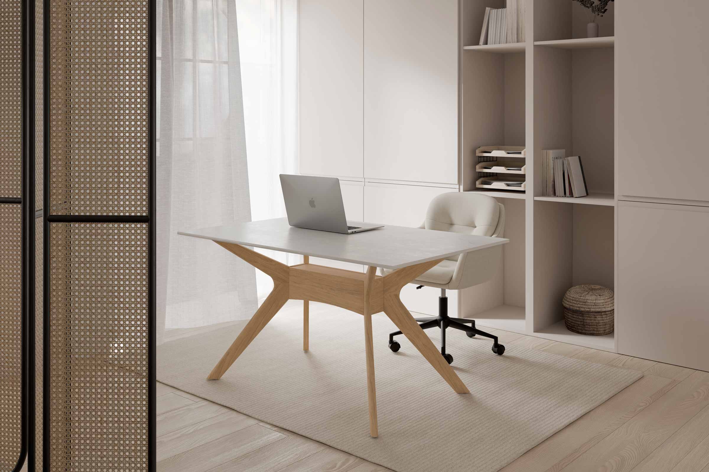 mesa-fija-eloise-140-blancoroble-5 Mesa fija ELOISE 140 blanco/roble - Imagen 1