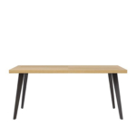 Mesa fija RANDY 140x90 roble/negro - Imagen 2