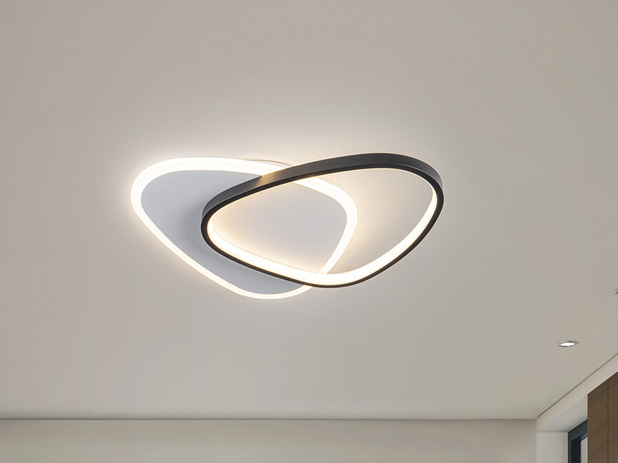 schuller_40a754e3d7ec164bad8c59a88730b91f ROMO - PLAFON/APLIQUE BLANCO-NEGRO - Imagen 1