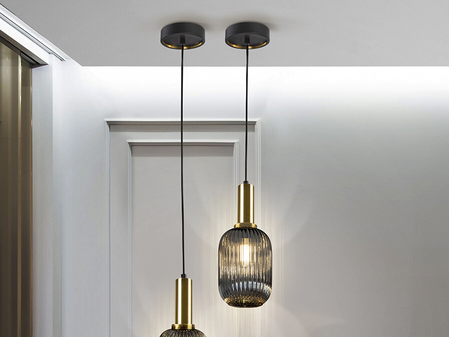 Consola y espejo plata 0002 NORMA- LAMP GRIS SMOKE - Imagen 1