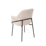 Silla ABIGAIL beige (pata negra) - Imagen 2