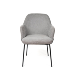 Silla ABIGAIL gris claro (pata negra) - Imagen 4