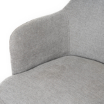 Silla ABIGAIL gris claro (pata negra) - Imagen 7