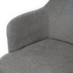 Silla ABIGAIL gris oscuro (pata negra) - Imagen 7