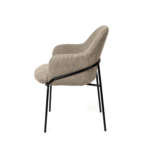 Silla ABIGAIL taupe (pata negra) - Imagen 3