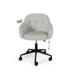 Silla oficina CANTERBURY gris claro - Imagen 3