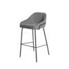Taburete alto LOUIS gris oscuro