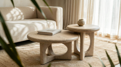 Mesa auxiliar ARNAUD 80 roble - Imagen 7