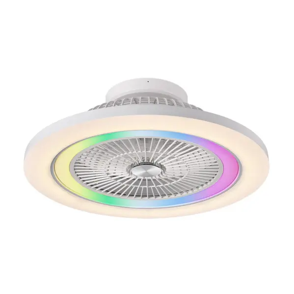 ventilador-dc-50-7w-antartida-blanco-5as-58d-5400l-3000-4500-6500k-rgb-remo-r-int-memo-temp VENTILADOR DC ANTARTIDA BLANCO - Imagen 1